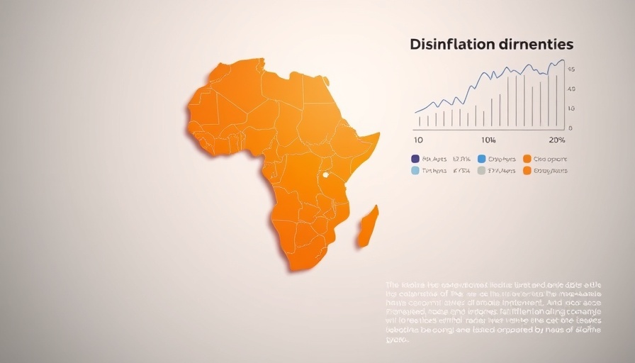 Map highlighting Disinflation Trends in Sub-Saharan Africa.