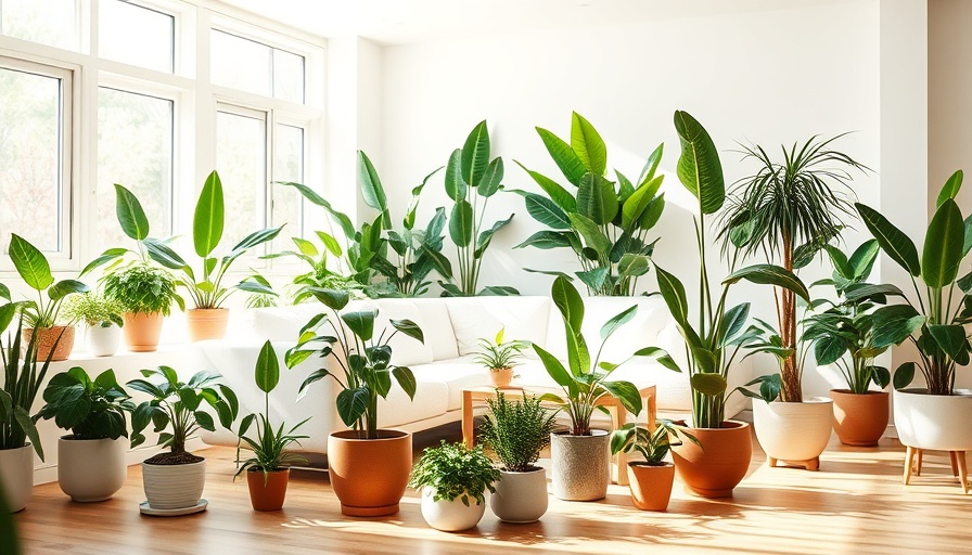 Lush green easy plants brighten your home in a cozy living room.
