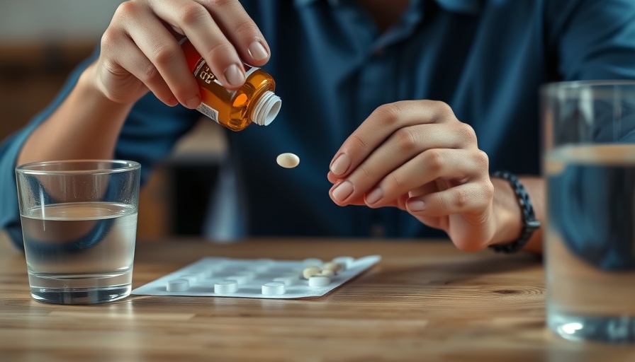 Person practicing safe opioid tapering by carefully handling pills.