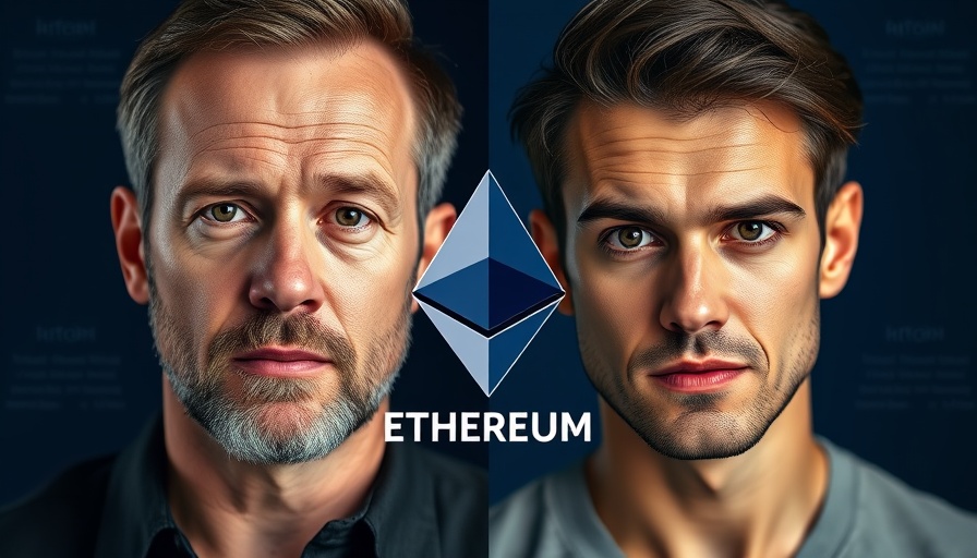 Ethereum ETF inflows warning with contrasting expressions.