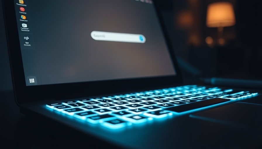 Laptop displaying search engine, representing GEO strategy for content marketing.