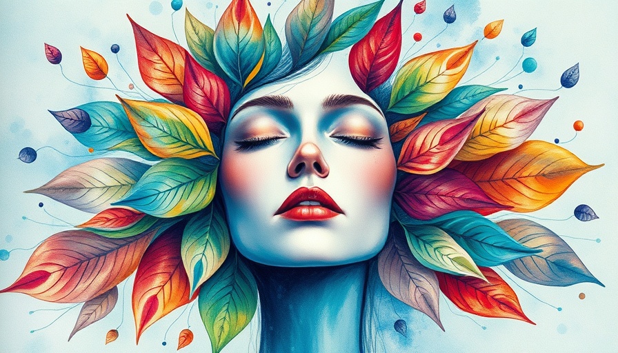 Abstract art representing mindfulness and grief healing with vibrant patterns.