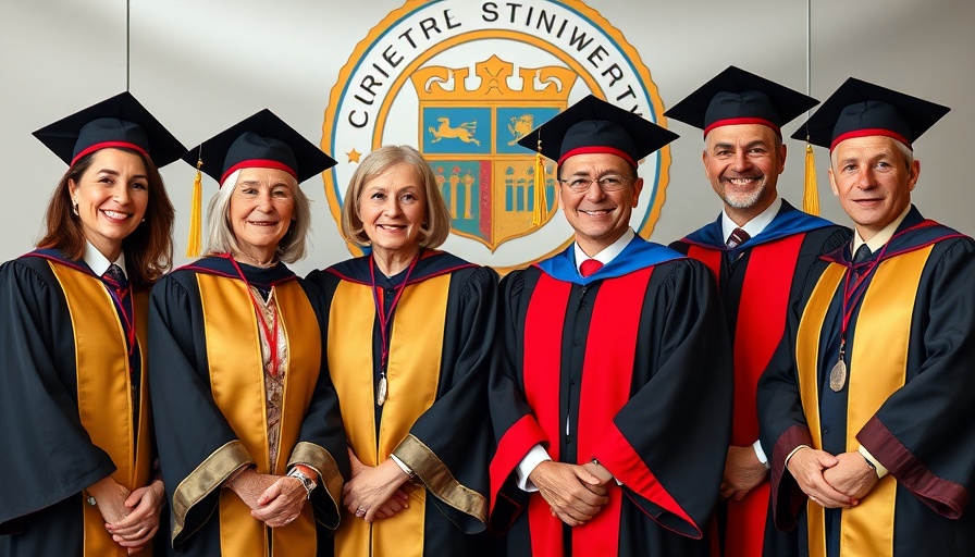 Academic leaders at the University of the Free State celebration.