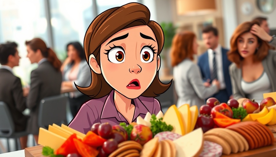 SEO Meetup Experience: Woman surprised at charcuterie board inspiration.
