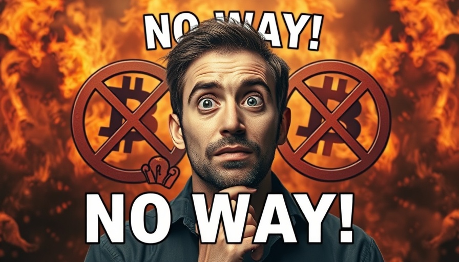 Shocked expression about Bitcoin price with crossed-out crypto symbols.