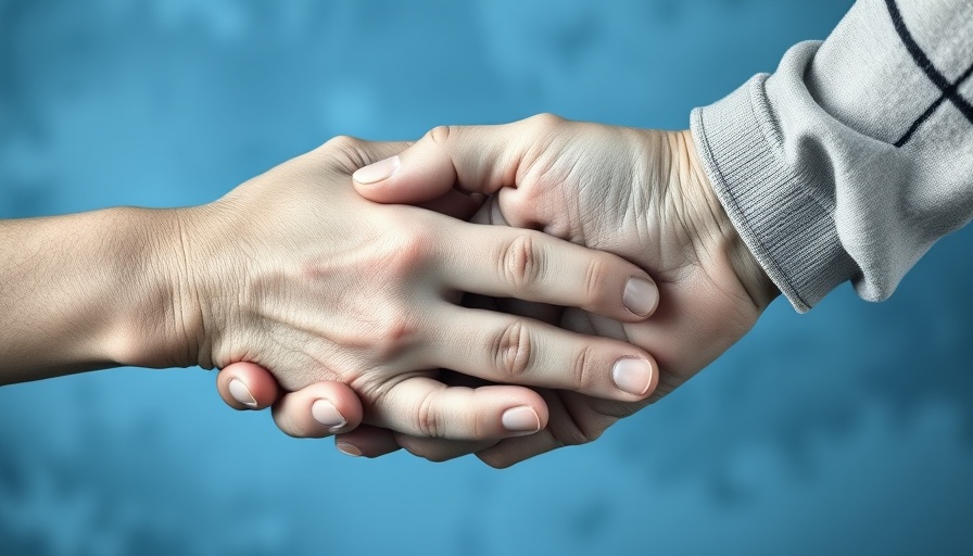 Compassionate hands offering support, symbolizing empathy and care.