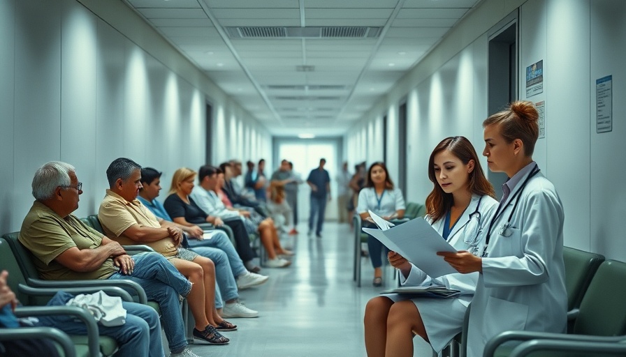 Patients in a South African hospital waiting room, illustrating National Health Insurance South Africa.