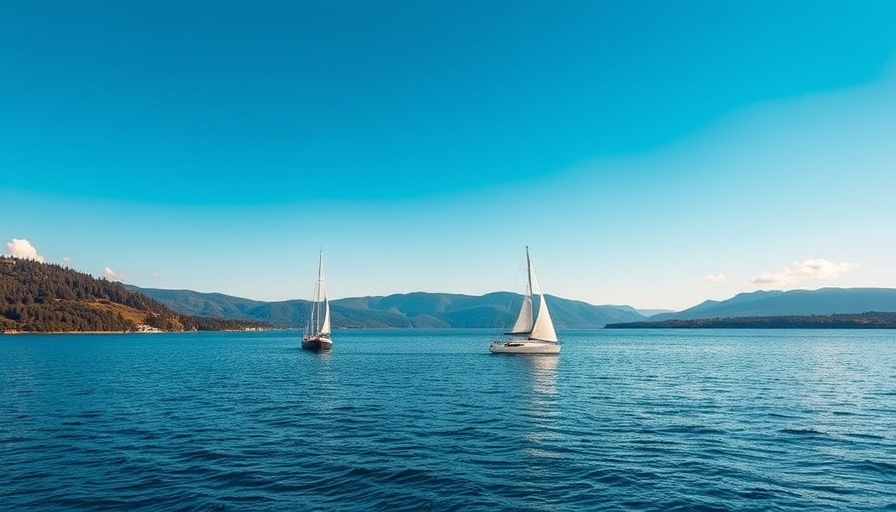 Boats on serene lake in South Africa travel destinations, scenic view.