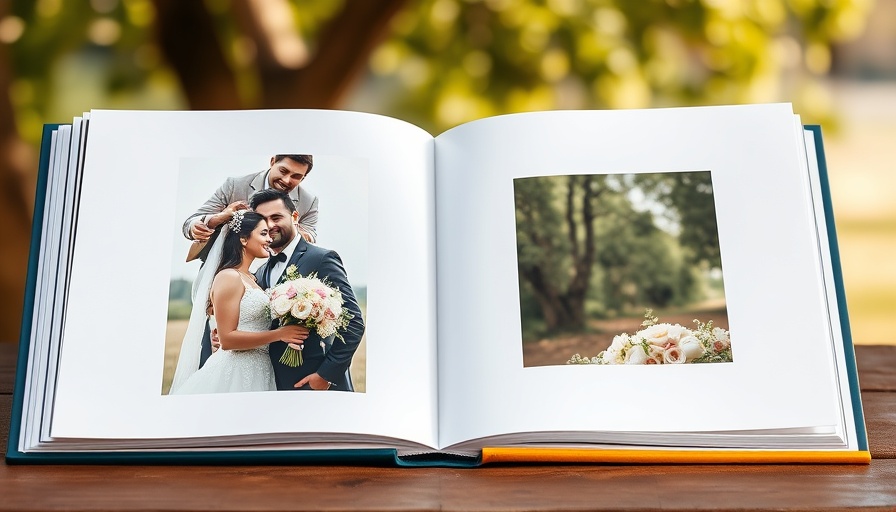 Elegant wedding photobook showcasing reasons to print a photobook.