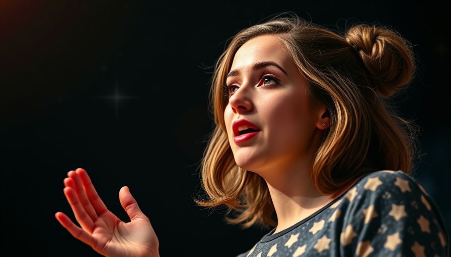 Young woman discusses Comet Interceptor Mission at TEDx event.