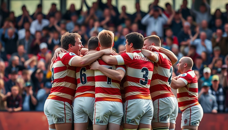 Boland team celebrates a win over Cheetahs, vibrant rugby scene.