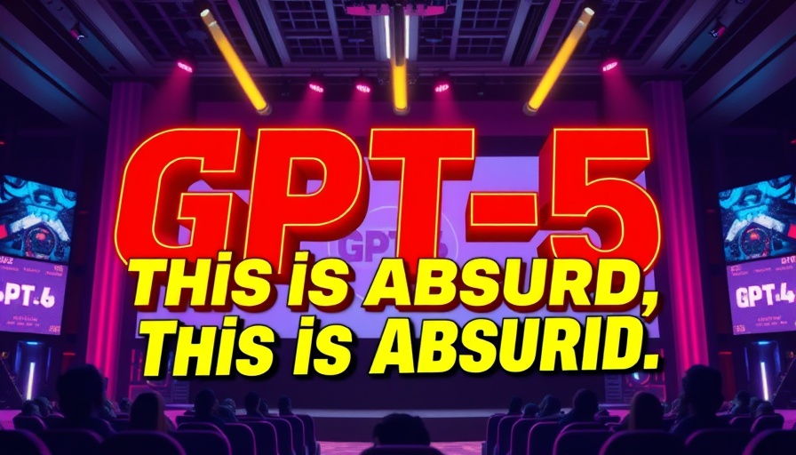 OpenAI's GPT-5 presentation with bold text.