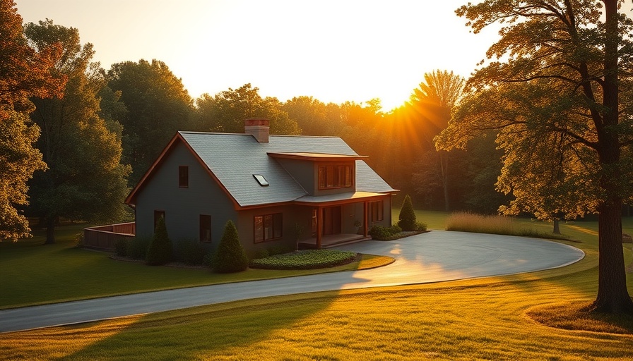 Modern house highlighting multi-generational living benefits at sunrise.