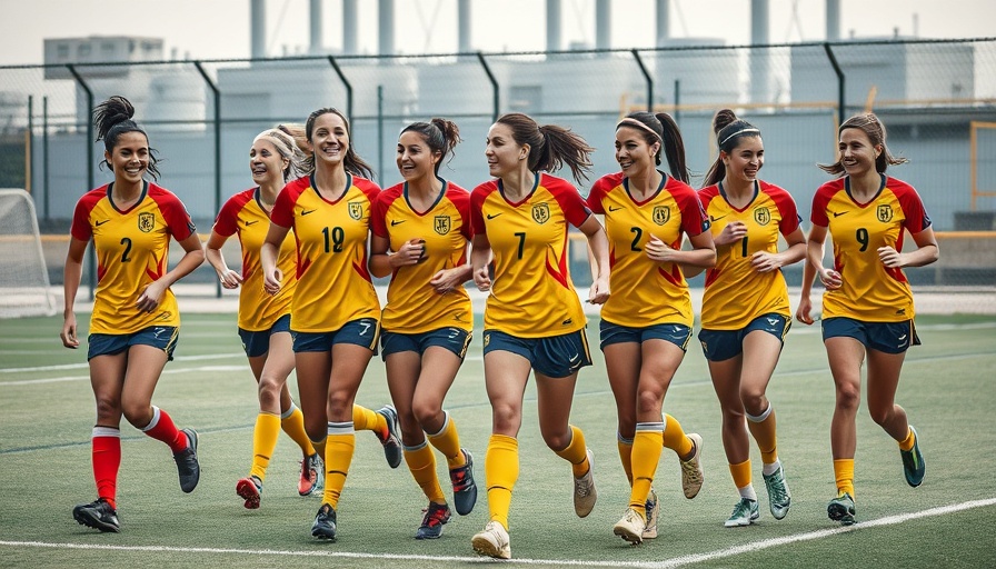 Women's Football Empowerment celebration with players walking together