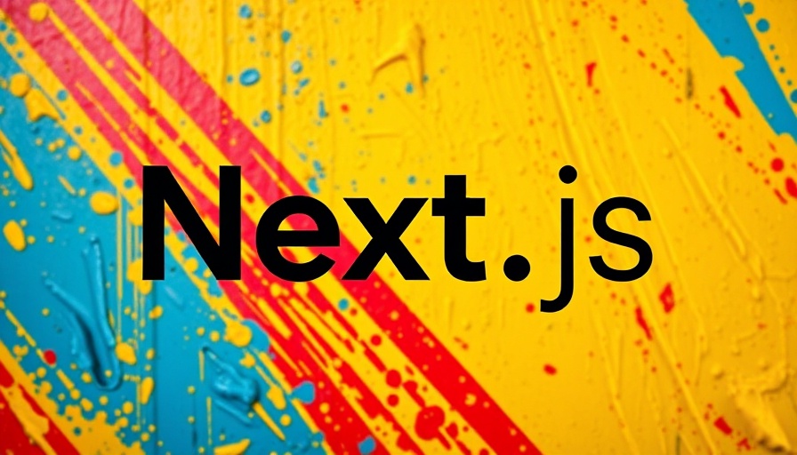 Sleek Next.js logo on colorful abstract background