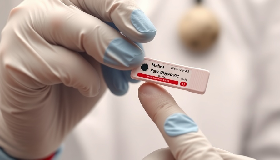 Malaria Resurgence in Southern Africa: Close-up of malaria rapid test.