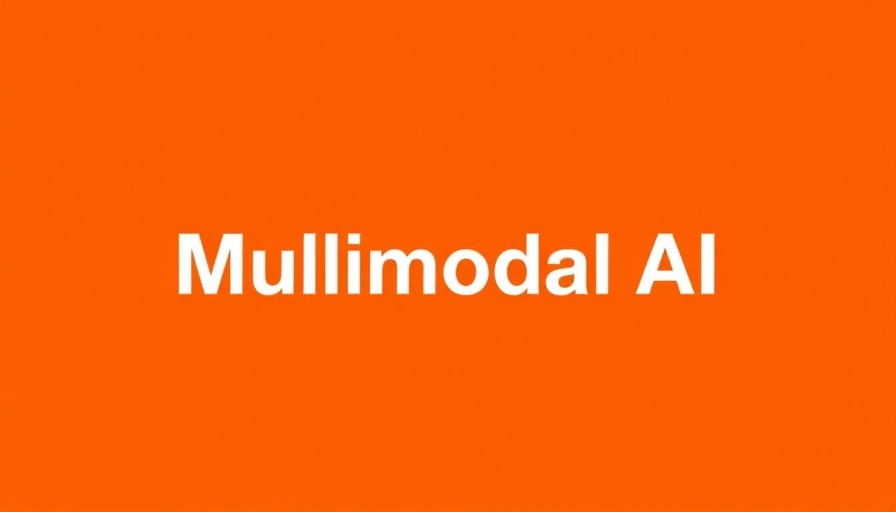 Multimodal AI for LinkedIn ABM enterprise scale promotion on orange background.