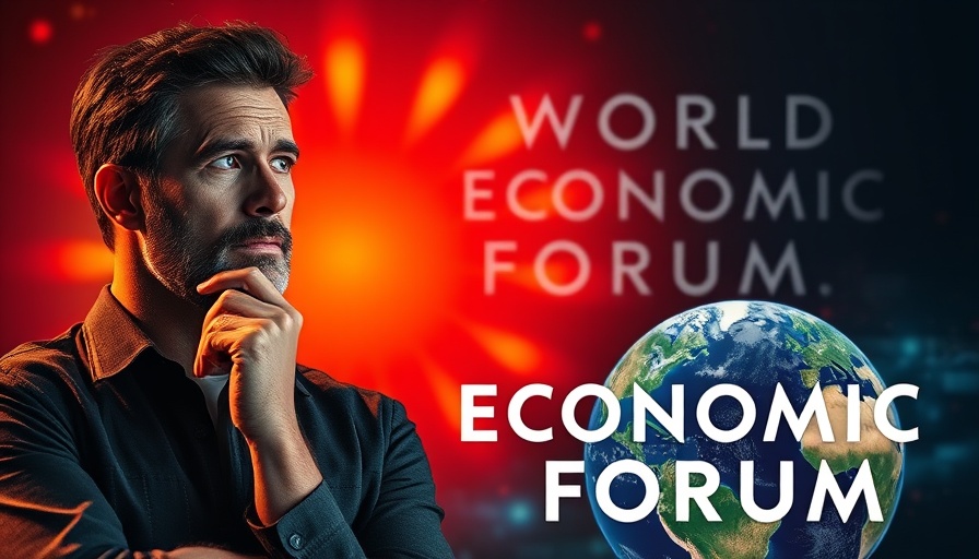 WEF's Summer Davos Economic Trends background with thoughtful man.