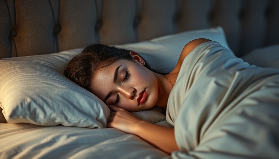 Peaceful young woman sleeping, promoting healthy nighttime habits for muscle recovery.