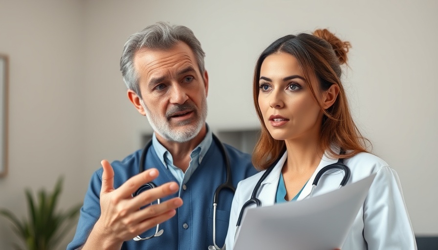 Medical professional offering period pain relief advice.