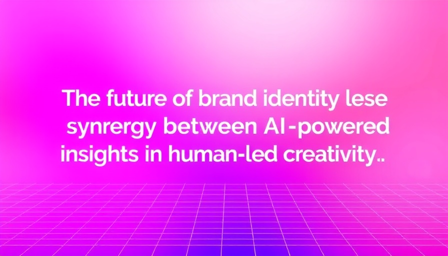 AI in Branding text on vibrant gradient background.