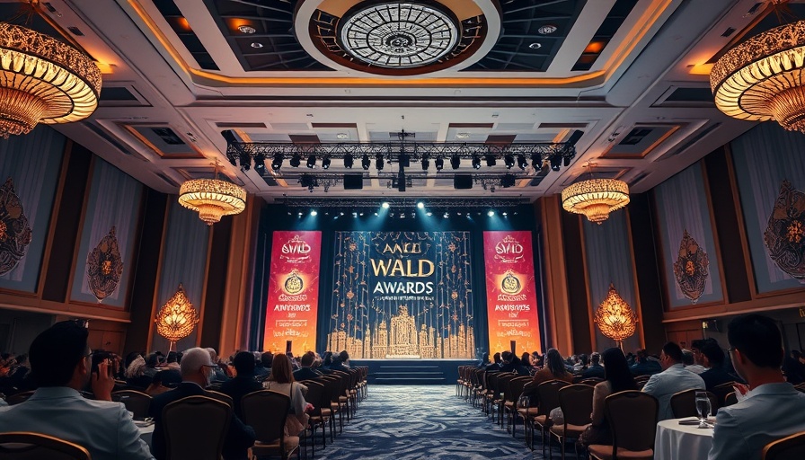Global Impact Champions Awards for Financial Health ceremony stage.