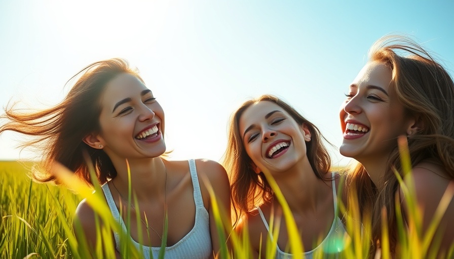 Two smiling women embracing in a sunny field, local consumer search behavior trends