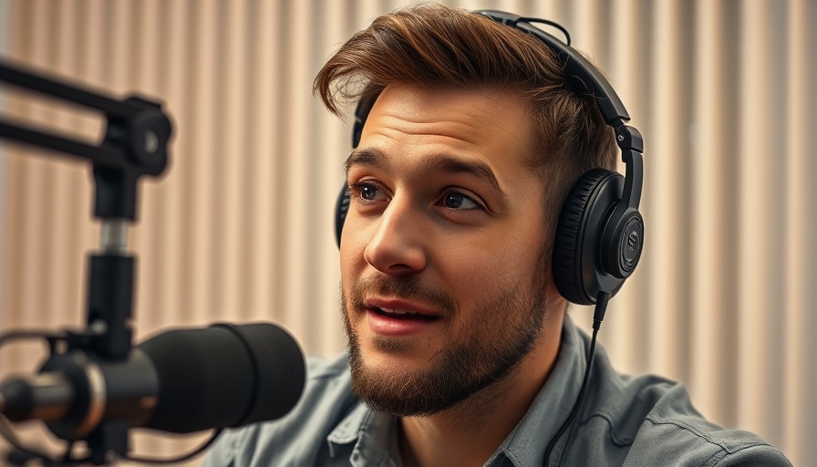 Engaging podcast speaker discussing AI Data Visualizations.