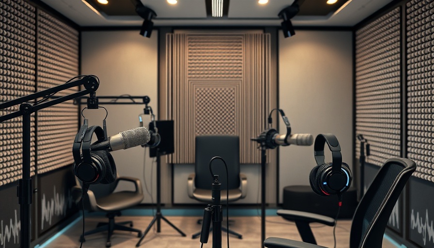 Modern podcast studio equipment for Zubaani Podcast Season 3.