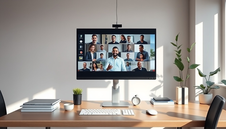 Video conference on screen showcasing customer feedback for business growth.