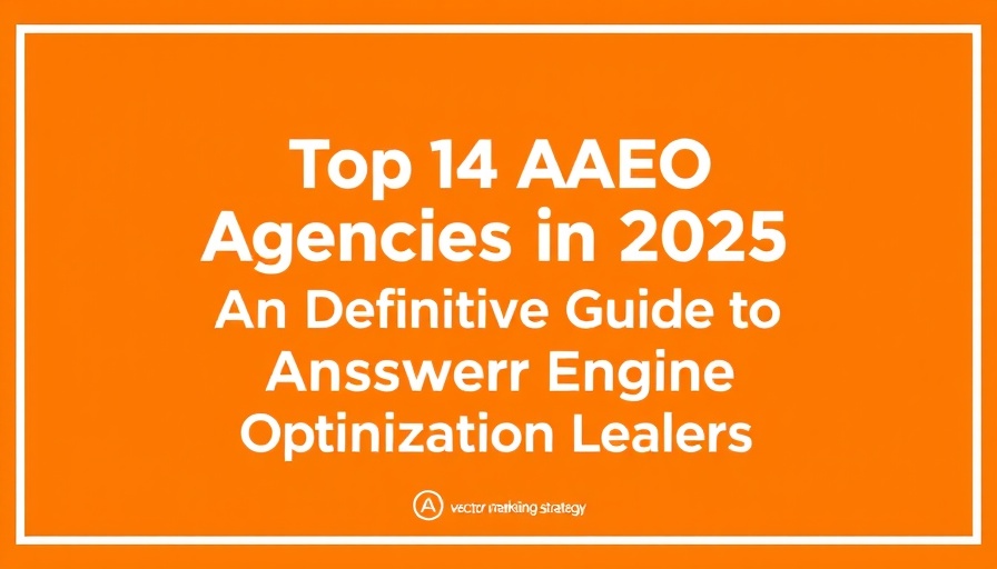 Promotional graphic for AEO Agencies 2025 guide.