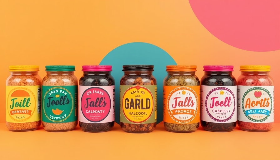 Creative jar label design showcasing luxury and simplicity.