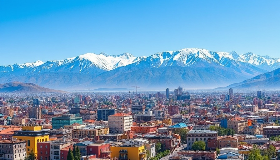 Panoramic cityscape of La Paz with Andes Mountains, Travel in Bolivia.