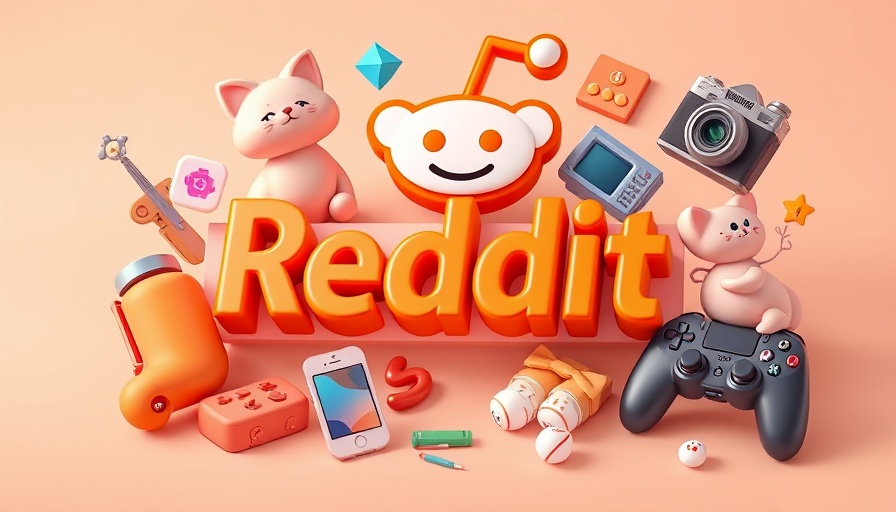 3D Reddit logo with playful icons; domain authority really low topic
