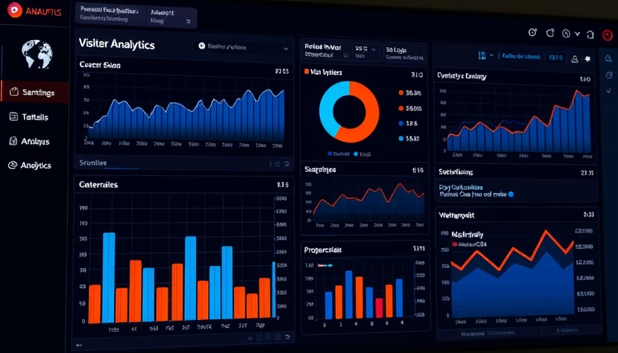 AnalyticsWP dashboard showing visitor statistics and features.