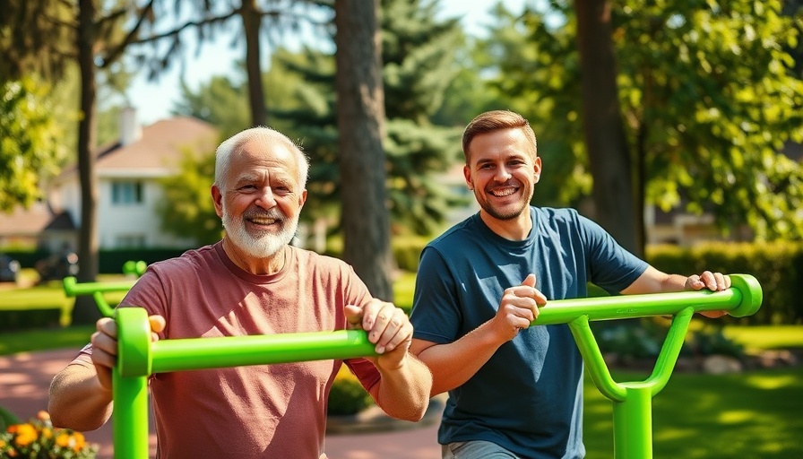 Two men exercising outdoors, preparing for altcoin season.
