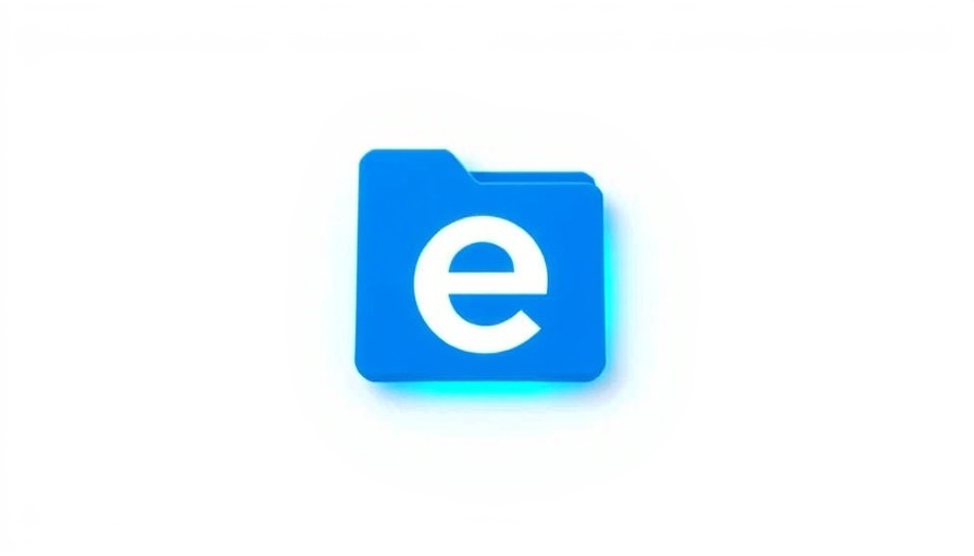 Sleek electronic filing logo with modern design.