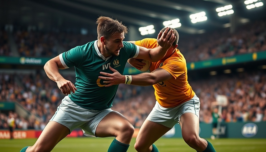 Wallabies vs Springboks intense rugby match action