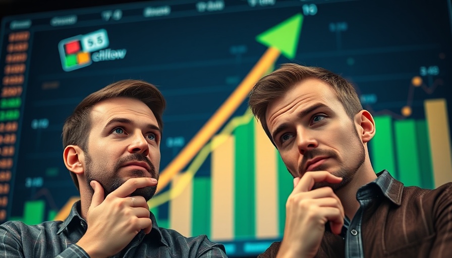 Thoughtful men with Chainlink future predictions background.