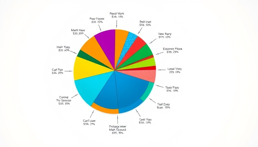 Data Visualization Statistics 2025 colorful pie chart representation.