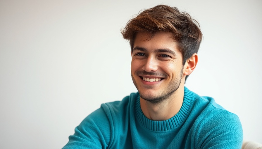 Young man discussing narcissistic friendships in a studio.
