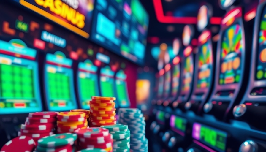 Concept of no-wagering bonuses at online casinos with colorful casino elements.
