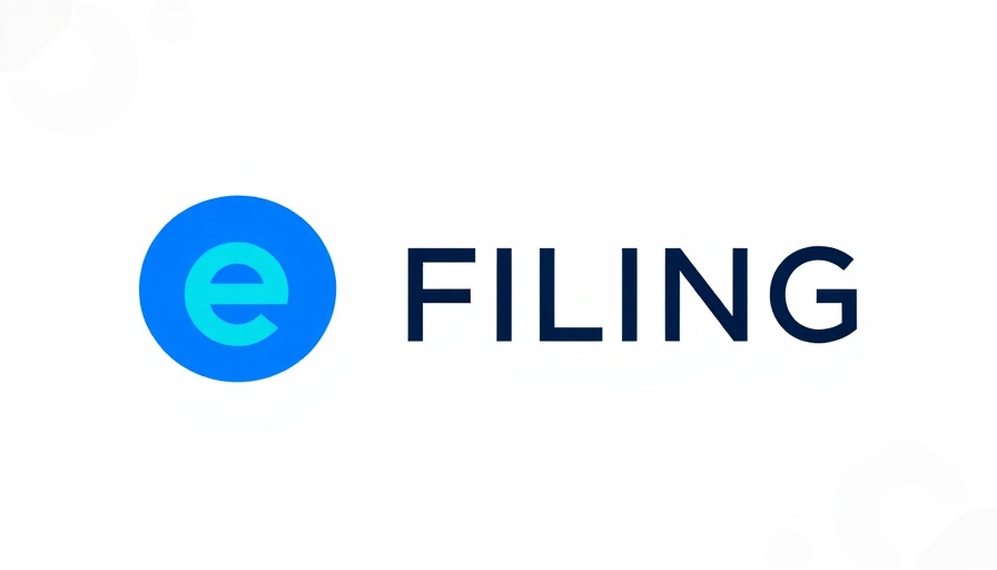 Modern 'eFiling' logo on transparent background