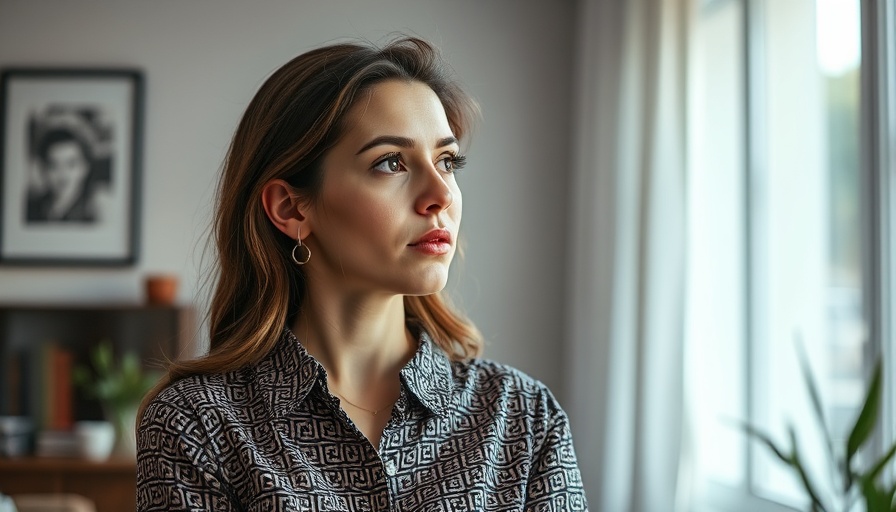 Young woman discussing medication safety during pregnancy indoors.