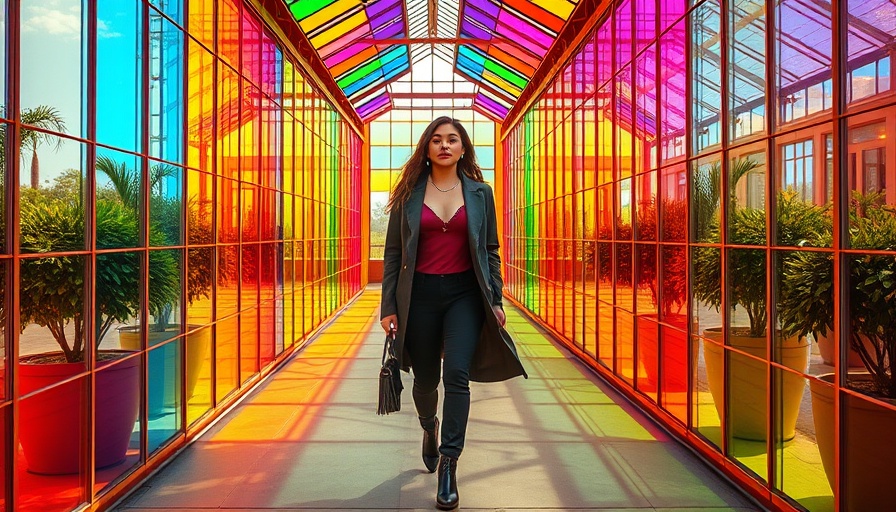 Psychological Minimalism for Mental Wellness in vibrant glasshouse.