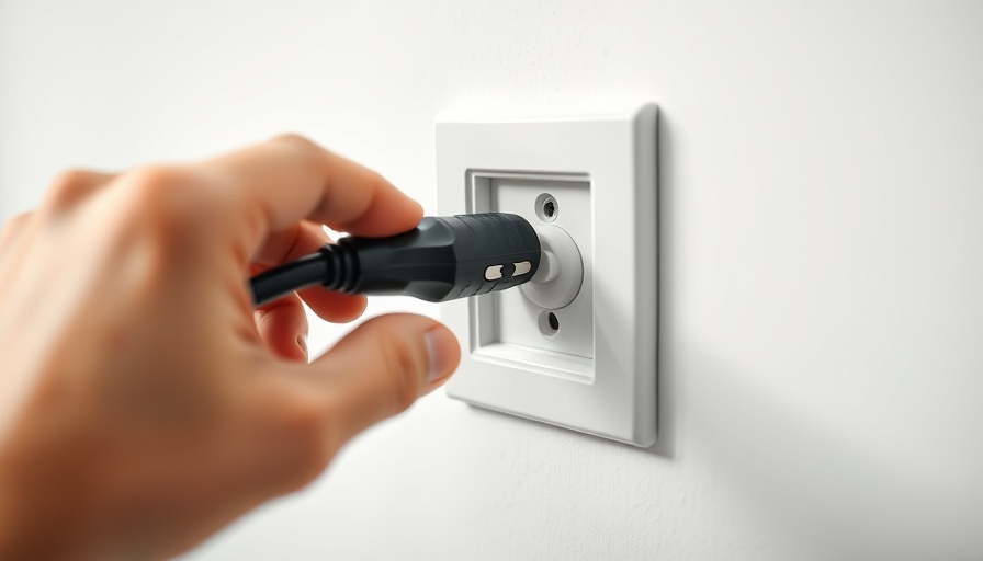 Hand unplugging a power plug from a socket, suggesting actions for 'What to unplug before vacation'.