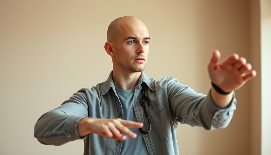 Boost Your Brain Power with balance exercise, man performing wall move.