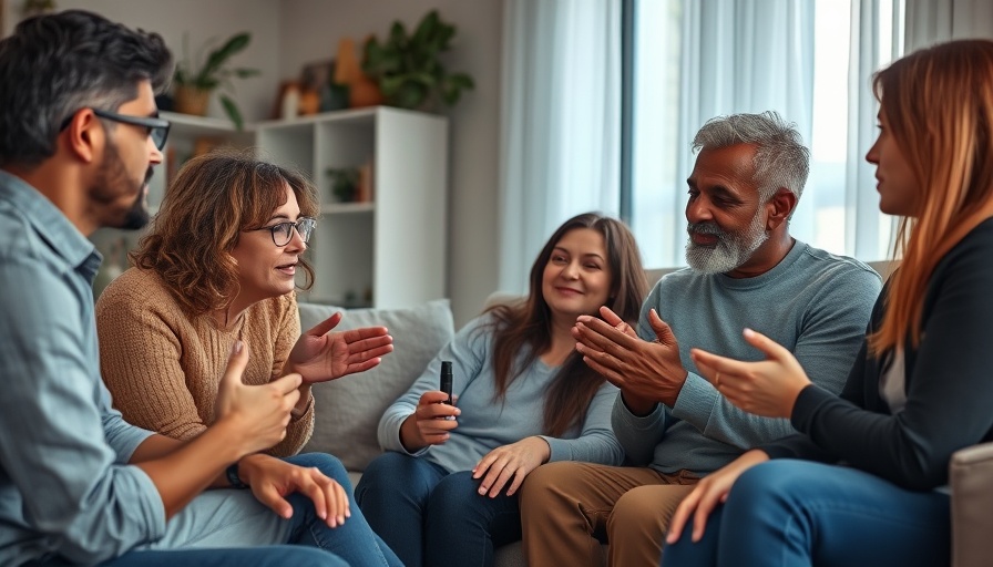 Friends offering support to someone quitting vaping in a cozy room.