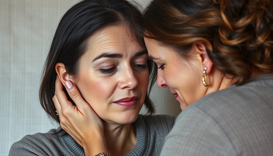 Empathetic woman offering support in mental health recovery.