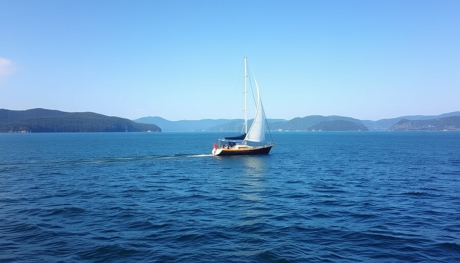 Sailboat on tranquil water symbolizes mental health awareness strategies.